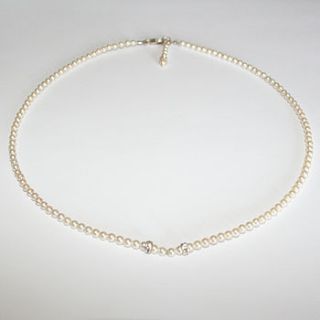 necklace/bracelet with swarovski pearls by artruly
