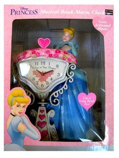 Disney Cinderella Alarm Clock  Musical / Bank Clock Toys & Games