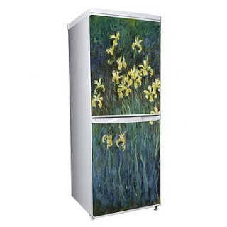 claude monet vinyl refrigerator cover by vinyl revolution