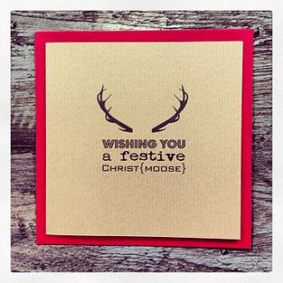 christ moose christmas card pack by made with love designs ltd