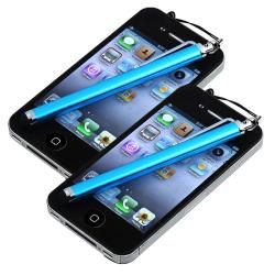 Blue Touch Screen Stylus for Apple iPhone/ iPod/ iPad (Pack of 2) Eforcity Cases & Holders