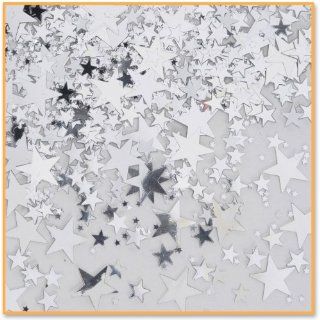 Beistle CN131 Silver Stars Confetti, 1/2 Ounce Kitchen & Dining
