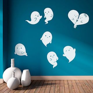 ghosts halloween wall stickers by oakdene designs