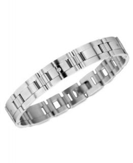 Mens Stainless Steel Bracelet, Carbon Fiber Inlay Bracelet   Bracelets   Jewelry & Watches