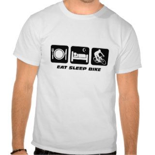 Eat sleep bike t shirts