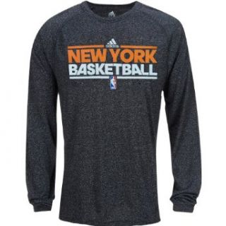 Adidas New York Knicks Heathered Climalite Long Sleeve T Shirt Small  Sports & Outdoors