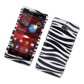 Eagle Cell PIMOTXT907G128 Stylish Hard Snap On Protective Case for Motorola Droid RAZR M XT907   Retail Packaging   Zebra Black/White Cell Phones & Accessories