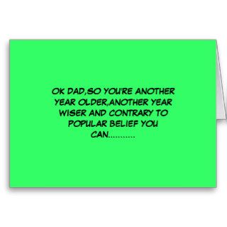 Funny old dog new tricks Father's Day Greeting Card