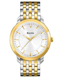 Bulova Mens Two Tone Stainless Steel Bracelet Watch 41mm 98A121   Watches   Jewelry & Watches