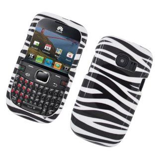 Eagle Cell PIHWM636G128 Stylish Hard Snap On Protective Case for Huawei Pinnacle 2 M636   Retail Packaging   Zebra Black/White Cell Phones & Accessories