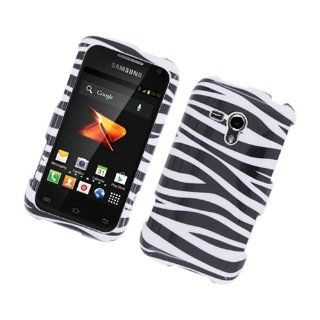 Eagle Cell PISAMM830G128 Stylish Hard Snap On Protective Case for Samsung Galaxy Rush M830   Retail Packaging   Zebra Black/White Cell Phones & Accessories