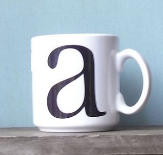 abc childrens personalised monogram mug by that lovely shop