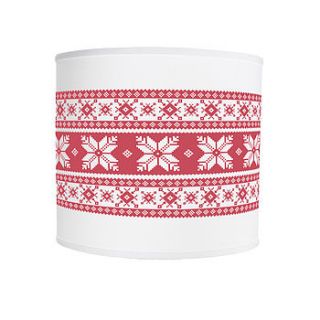 fair isle lampshade by hipster spinster