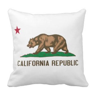 California   The Golden State Throw Pillow