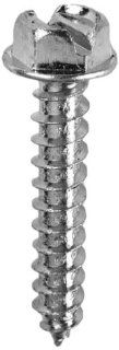 L.H. Dottie HWSMS123 Sheet Metal Screw  Washer Head, Slotted, No.12 by 3 Inch Length, 5/16 Inch Hex, Zinc Plated, 100 Pack