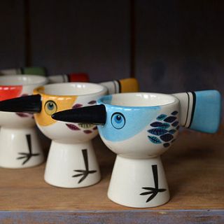 bird eggcup by hannah turner ceramics