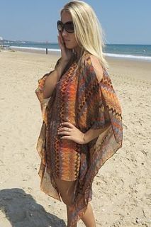 tribal print cover up by roman holiday beach couture