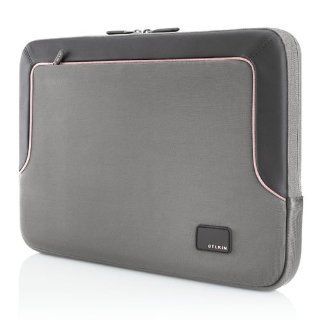 Belkin Evo Sleeve/Case   Fits Laptops, Netbooks, Tablets with Screen Sizes Up to 10 inches (Gray/Pink) F8N310 122 DL, A3646475 Computers & Accessories
