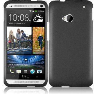 For HTC One M7 Hard Cover Case Gray Accessory Cell Phones & Accessories