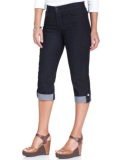 NYDJ Lyris Cropped Capri Jeans, Optical White Wash   Jeans   Women