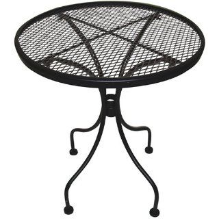 DC America WIT118 Charleston Wrought Iron End Table  Patio Tables  Patio, Lawn & Garden