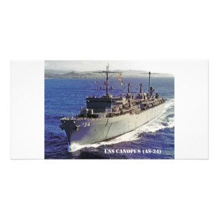 USS CANOPUS (AS 34) PHOTO CARD