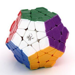 Lujex DaYan Megaminx 1 12 axis 3 rank Dodecahedron Magic Cube with Corner Ridges   Multicolor Toys & Games