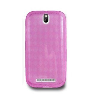 SogaWireless Pink Candy Skin TPU Soft Gel Case Phone Cover For Cricket, Boost Mobile HTC One SV [SWF117] Cell Phones & Accessories