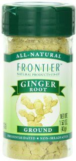 Frontier Ginger Root Ground, 1.52 Ounce Bottle  Ground Ginger Spices And Herbs  Grocery & Gourmet Food