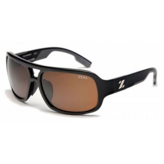 Zeal The Brody Sunglasses Shiny Black/Copper Polarized Lens