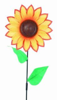 Spoontiques Sunflower Nylon Wind Spinner  Wind Sculptures  Patio, Lawn & Garden
