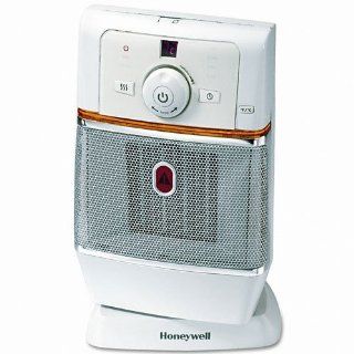 Honeywell 1500W Oscillating Ceramic Heater 7 1/4 X 9 1/8 X 13 7/8 Chrome/Gray Electronic Control Home & Kitchen