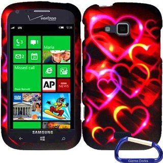 Gizmo Dorks Hard Skin Snap On Case Cover for the Samsung ATIV Odyssey, Colorful Heart Cell Phones & Accessories