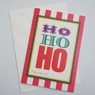 pack of six christmas greeting cards by love faith and hope