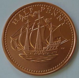 giant milk chocolate coin by ocean blue candy