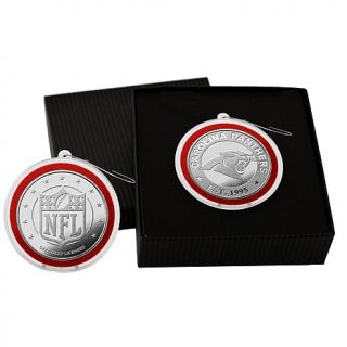 NFL Silver Coin Ornament by The Highland Mint   Carolina Panthers