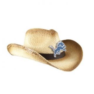 NFL Detroit Lions Women's Cowboy Hat, Ombre  Sports Fan Novelty Headwear  Clothing