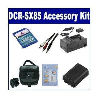 Sony DCR SX85 Camcorder Accessory Kit includes SDM 109 Charger, KSD2GB Memory Card, SDC 27 Case, ZELCKSG Care & Cleaning, SDNPFV50NEW Battery, AVCable AV & HDMI Cable  Camera & Photo