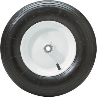 Marathon Tires Wheelbarrow Assembly, 5/8in. Bore — 15.5 x 4.80/4.00-8in.  Wheelbarrow Wheels