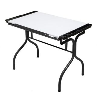 Folding Craft Station with Metal Support Bars