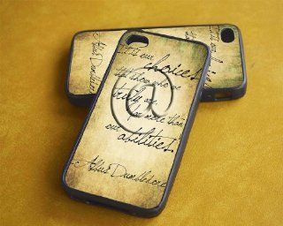 iPhone 4/4s Case Dumbledore Quote (Silicone   Black) Cell Phones & Accessories