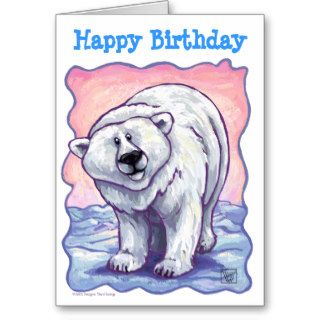 Animal Parade Polar Bear Happy Birthday Card