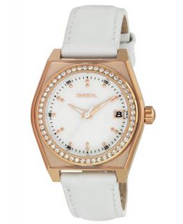 Breil Watch, Womens Atmosphere White Leather Strap TW0933   Watches   Jewelry & Watches