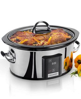 Crock Pot SCVT650 PS Slow Cooker, 6.5 Qt. with Touch Screen Technology   Electrics   Kitchen