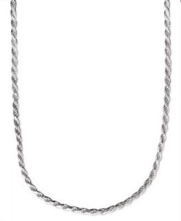 Mens Sterling Silver Necklace, 22 4 1/2mm Rope Chain   Necklaces   Jewelry & Watches
