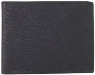 Joseph Abboud Men's Pebble Grain Bifold Leather Passcase Wallet, Black, One Size at  Mens Clothing store