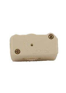Leviton 1420 W 200W Feed Through HI LO OFF Incandescent Lamp Cord Dimmer, Single Pole, White   Wall Dimmer Switches  