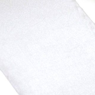 Koyal 12 by 108 Inch Satin Table Runner, White   White Satin Fabric