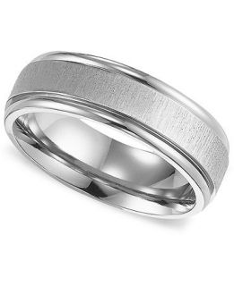 Triton Mens Titanium Ring, Comfort Fit Wedding Band   Rings   Jewelry & Watches