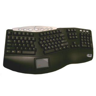 105Key Ps2 Tru Form Pro Ergo Touchpad Keyboard Black Hot Keys   Model# PCK 308B Computers & Accessories